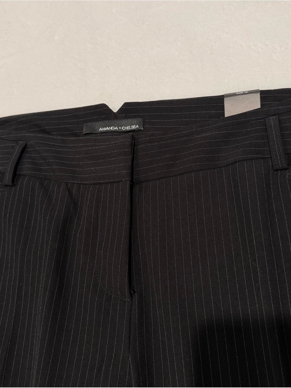 Amanda & Chelsea Black Pinstripe Boot Cut Pants